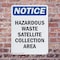 Signmission Hazardous Waste Satellite Collection OSHA Notice Sign, Plastic, 7in W x 10in L, 2PK OS-2PACK-NS-P-710-V-13344 - alternate 4